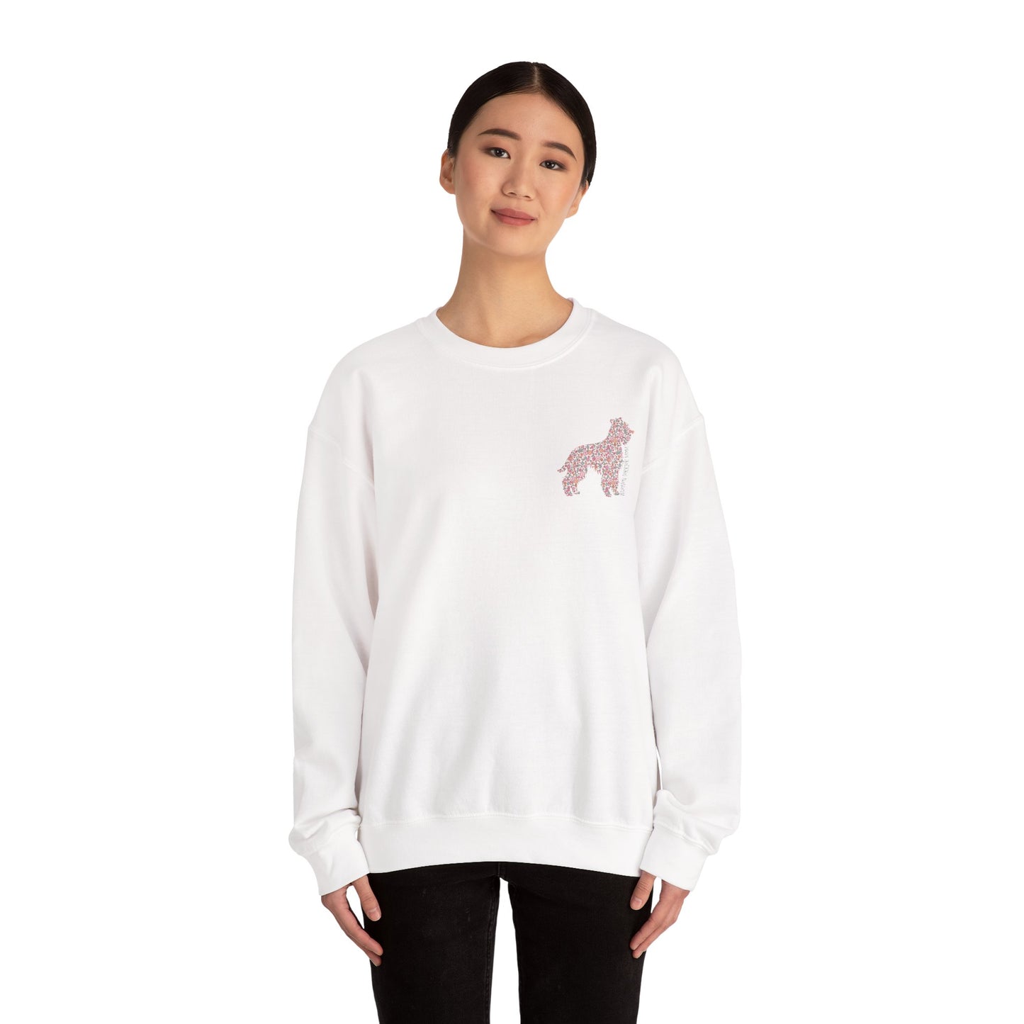 Floral Wheaten Mom Crewneck