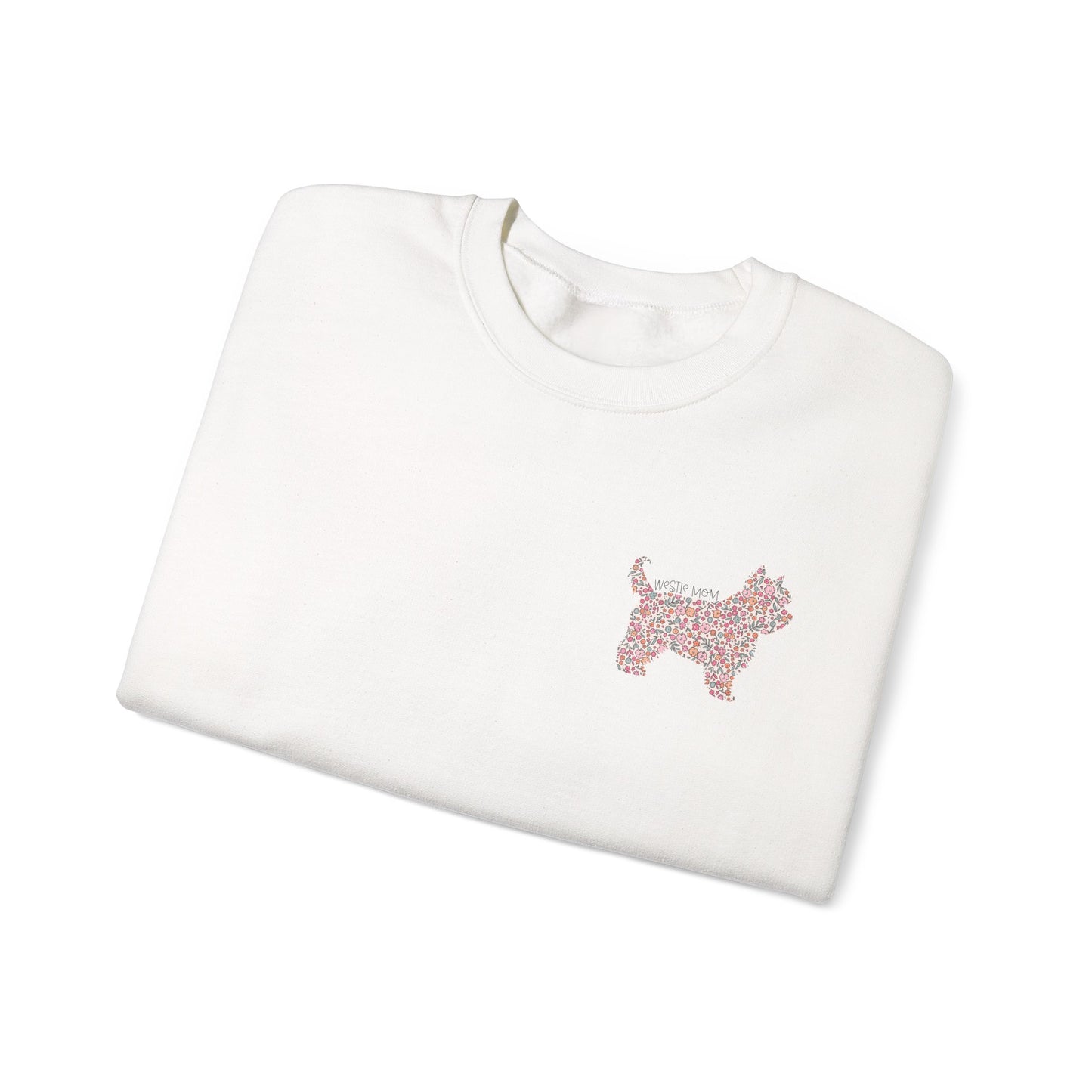 Floral Westie Mom Crewneck