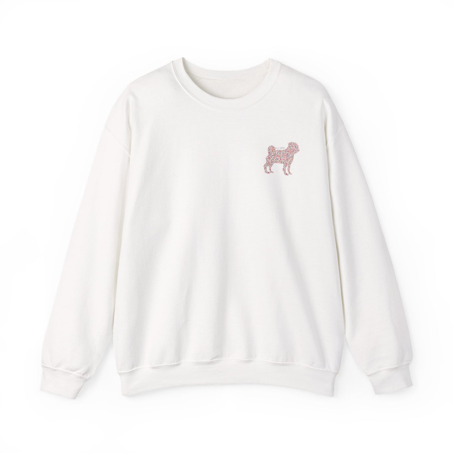 Floral Pug Mom Crewneck