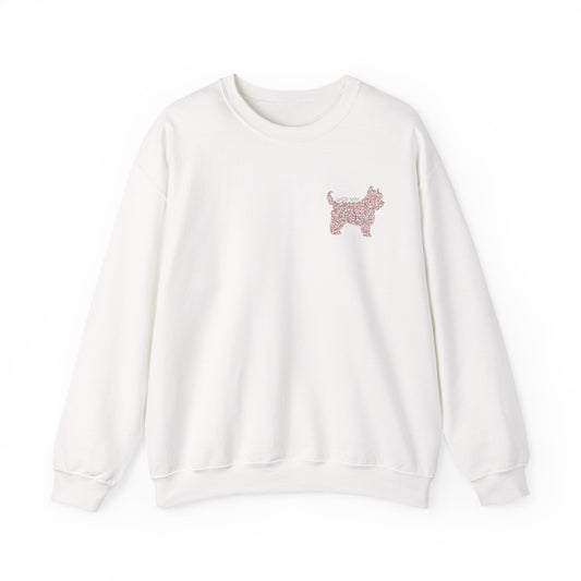 Floral Westie Mom Crewneck