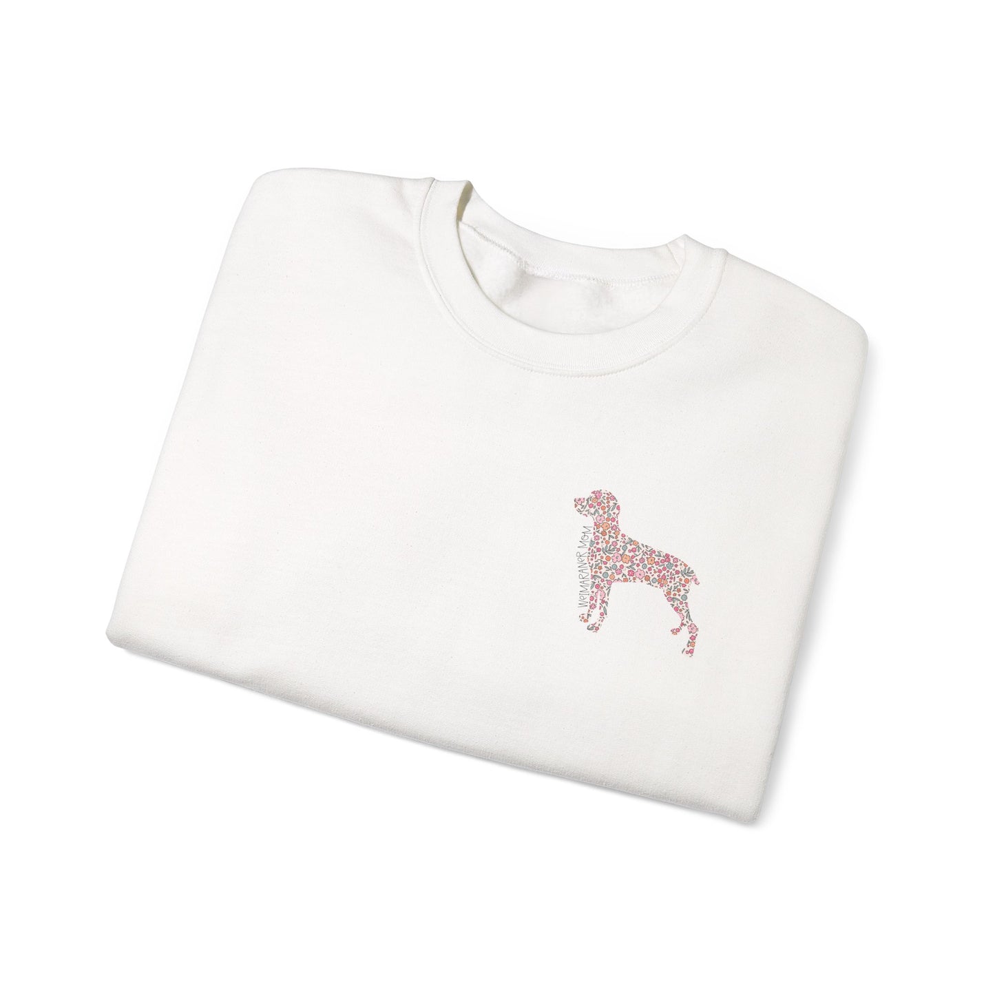 Floral Weimaraner Mom Crewneck