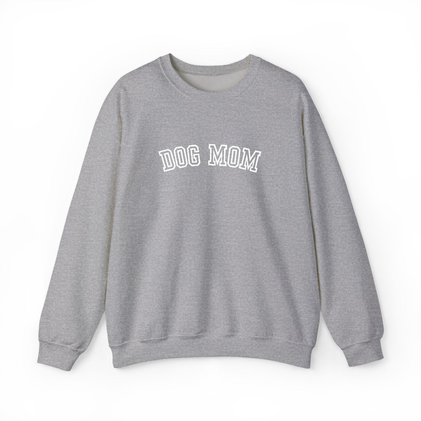 Varsity Dog Mom Embroidered Crewneck