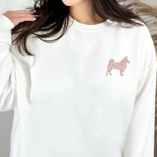 Floral Shiba Inu Mom Crewneck