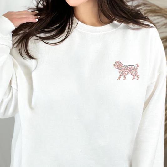 Floral Shihpoo Mom Crewneck