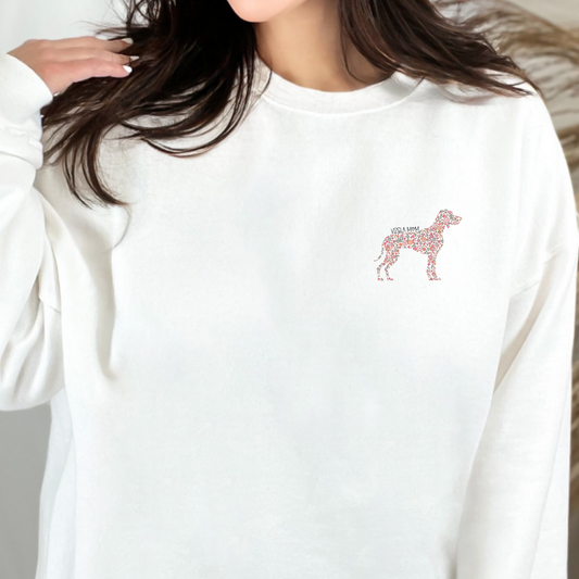 Floral Vizsla Mom Crewneck